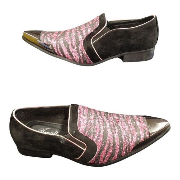 MEN'S AMALI EXOTIC SPARKLE SLIP ON WITH METAL TOE. SCOTT - Picture 4 of 7